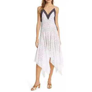 LOVE SAM Womens Size Small Scarlet Lace Handkerchief Hem